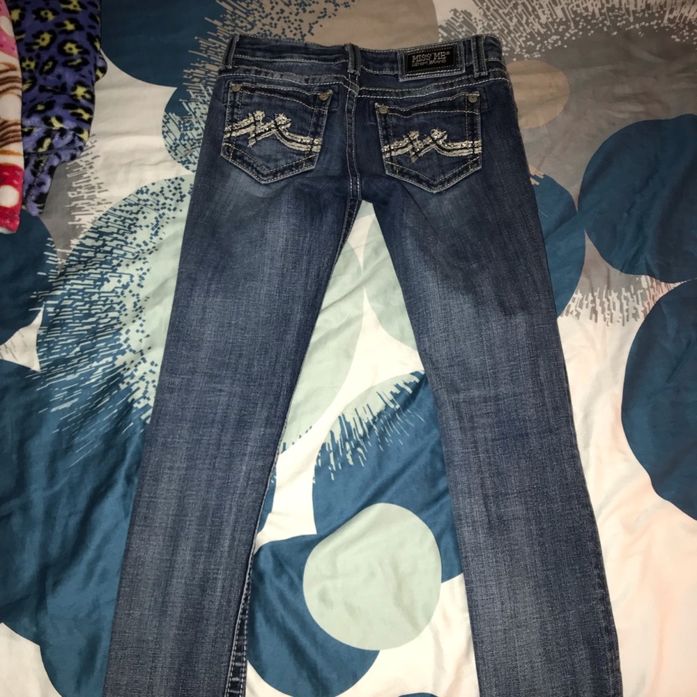 Skinny legged Miss me jeans size 26